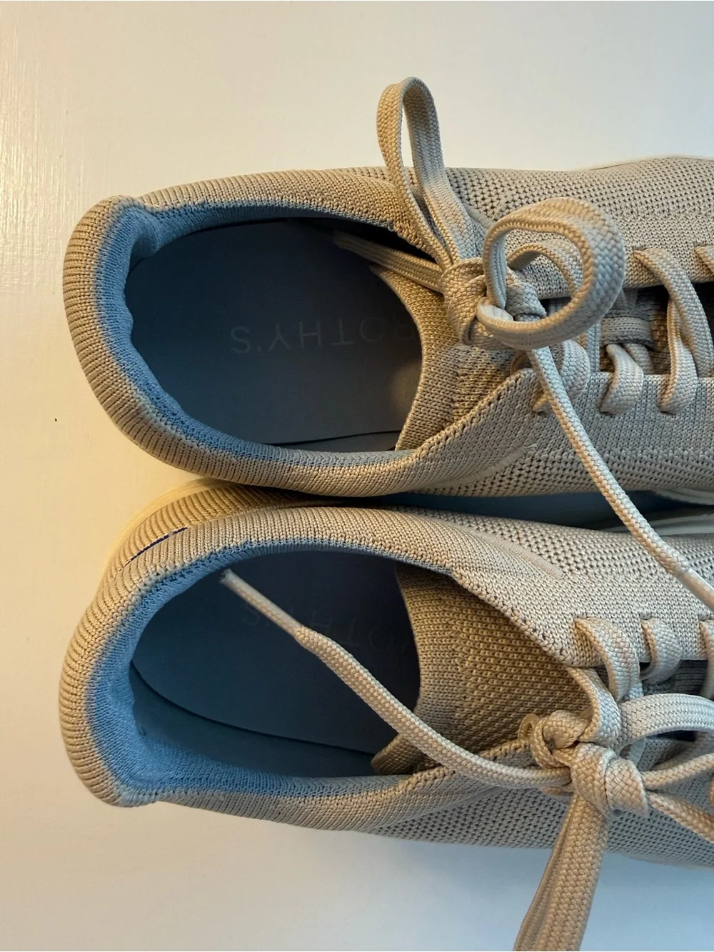 Worn Once Rothy's Beige Knit Low-Top Sneakers
